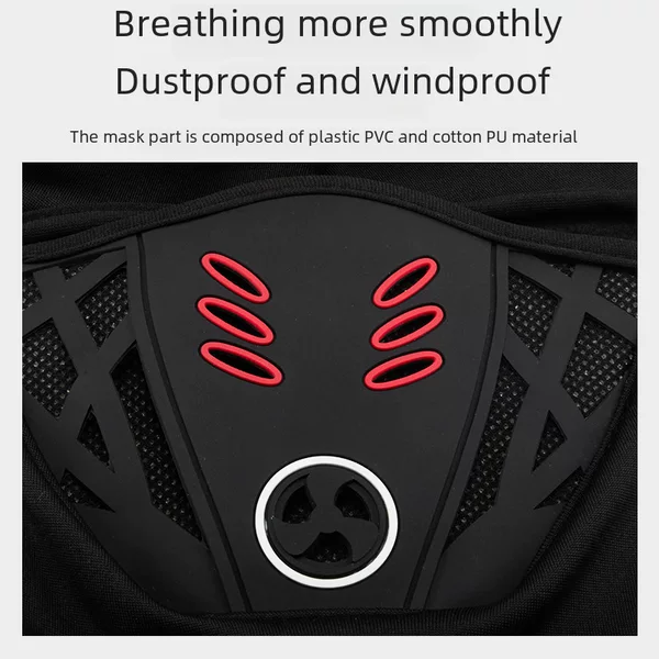 Winter fleece-lined warm mask men's riding electric motorcycle helmet headgear lining full face cold-proof ski hat