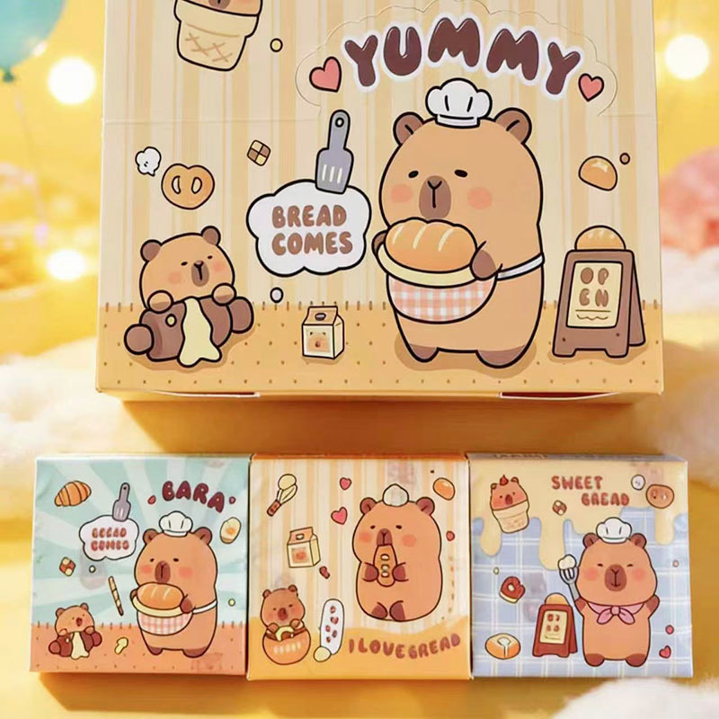กระดาษทิชชูพิมพ์ลาย Bread Capybara (1 แพ็ค)