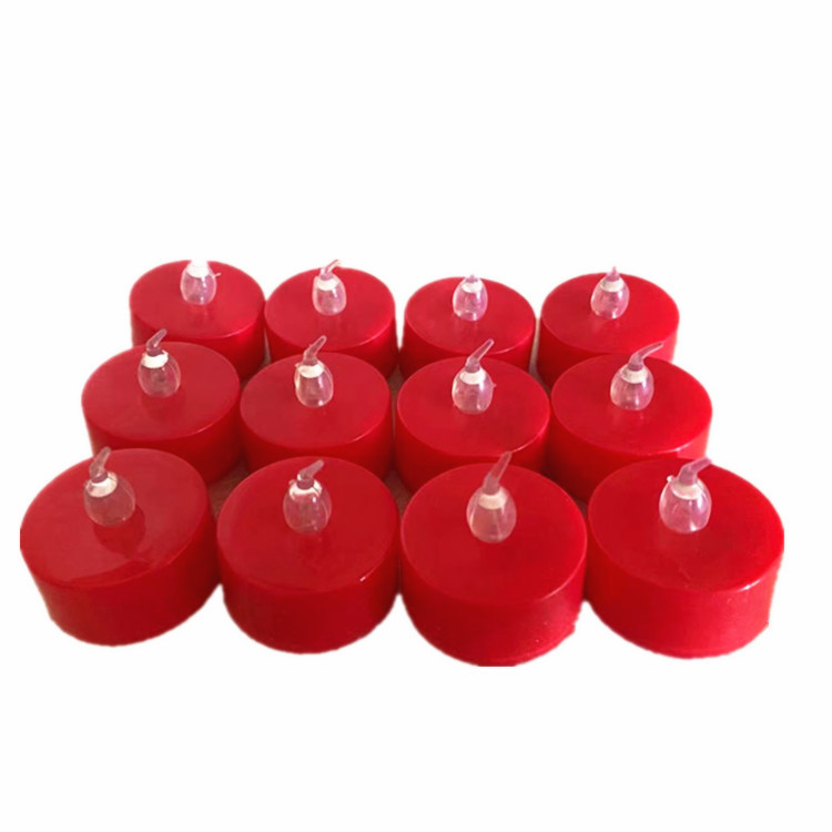 跨境LED蜡烛灯万圣节灯 圣诞节日装饰 喜庆红壳蜡烛搭配热销用品