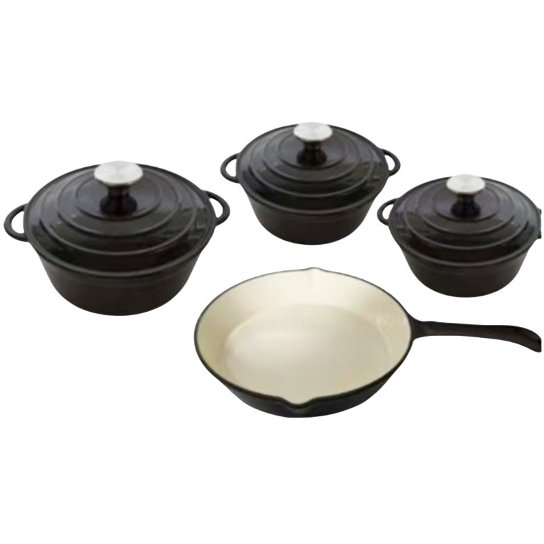 Placa de cocina de hierro fundido 7PCS anti-contracción cocina multifuncional antiadherente cubierta de cocina image 12