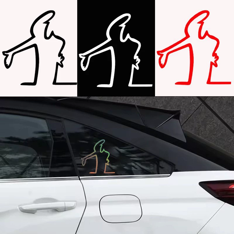 Внешняя торговля, мультяшный злодей, пожалуйста, наклейки на автомобиль, персонализированные креативные наклейки на окно автомобиля, кузов, электромобиль, мотоцикл, декоративные наклейки