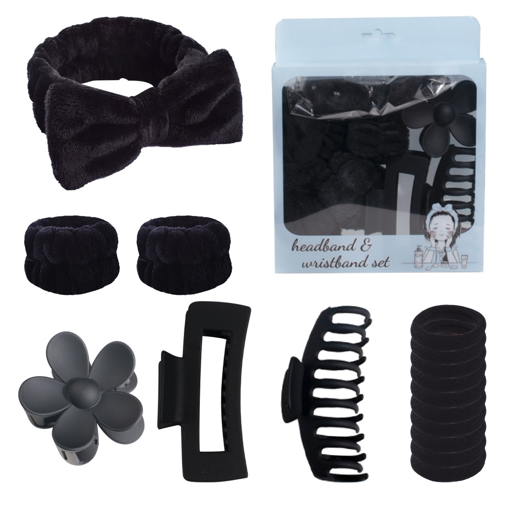 Set de pinzas para el cabello, pinzas de garra de hueso de dragón, coleteros para la parte trasera de la cabeza, accesorios para el cabello, pinzas de tiburón, bandas para el cabello, coleteros para el cabello rebelde, ideales para ir al trabajo.