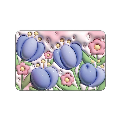 Cartoon 3D visual expansion soft diatom mud style floor mat bathroom water-absorbent quick-drying anti-slip mat