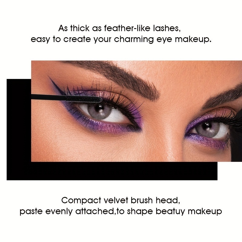 Mascara de belleza de punto caliente transfronterizo USHAS, maquillaje impermeable y sin manchas, peinado tridimensional, rizado grueso