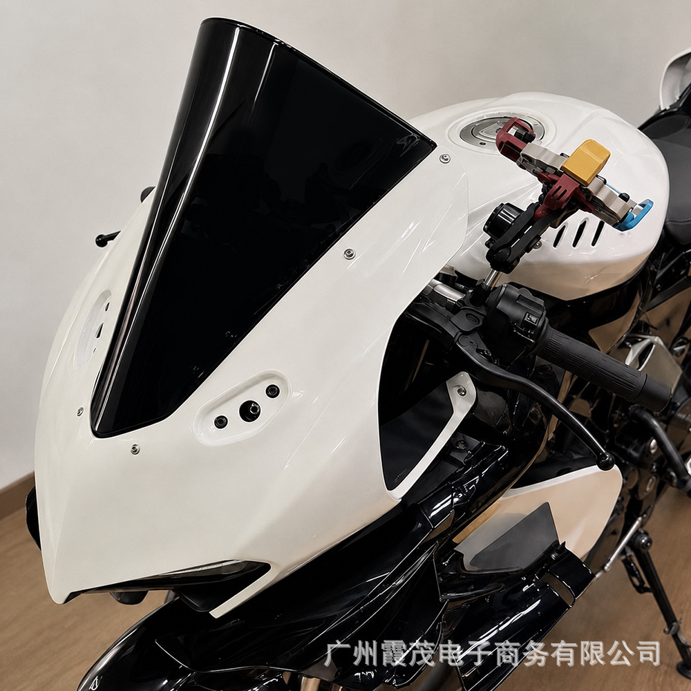 Compatible with CFMOTO 675SR-R 675sr modified integrated windscreen hood, same style as Ducati V4, non-destructive direct fit