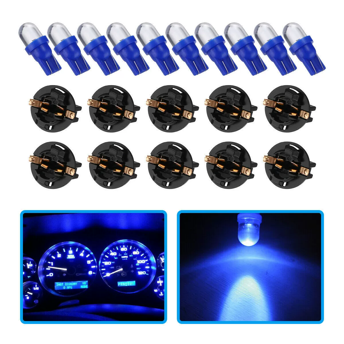 Автомобильная Светодиодная лампа T10 1LED T10 с круглой головкой лампа для чтения дверная лампа индикатор ширины