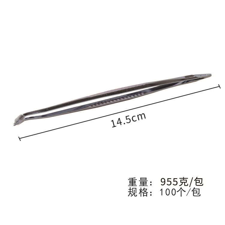 Pinzas dentales, pinzas de hierro desechables, pinzas curvadas, pinzas para caja de instrumentos bucales, pinzas curvadas de hierro fundido