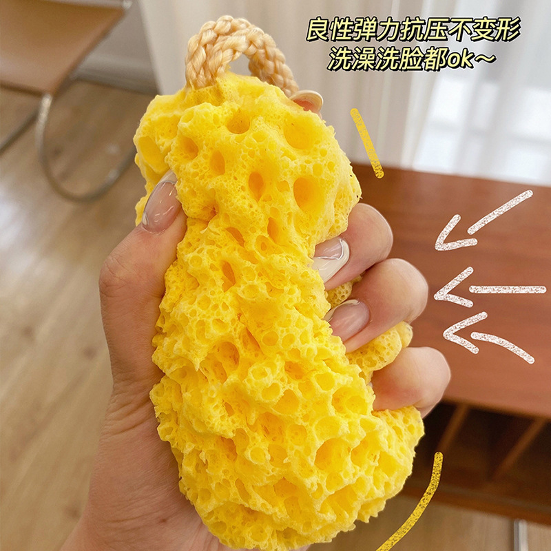 Japanese -style sponge bath balls soft and not scattered.