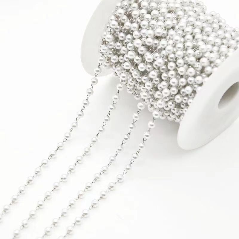 Copper Plated Pearl Chain 8