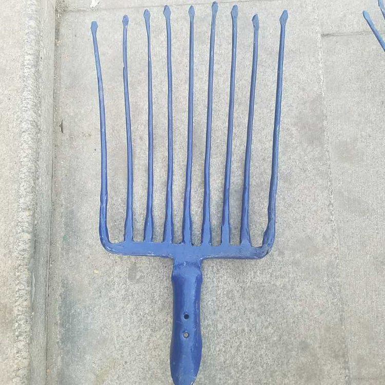 Herramienta de mantenimiento ferroviario de tracción de forja de forja de fuego de nueve dientes de acero de horquilla de ferrocarril de acero integrado forjado procesable image 1