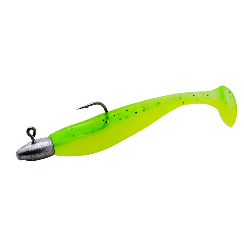 Root bait soft bait road sub -bait lead hook tail fish 5 loaded bionic bionic fake bait leader hook fishing gear