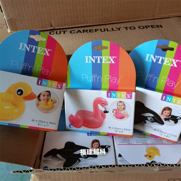 Надувная игрушка Intex для игр младенца в воде, милые животные