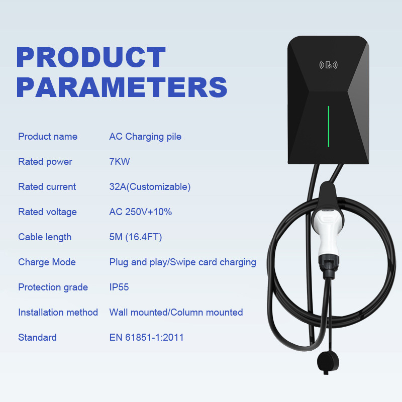 Type2 European Standard 22Kw Home and Commercial Charging Station, Exclusively for Cross-Border Use, Compatible with Tuya Ocpp, for Export to the Eu