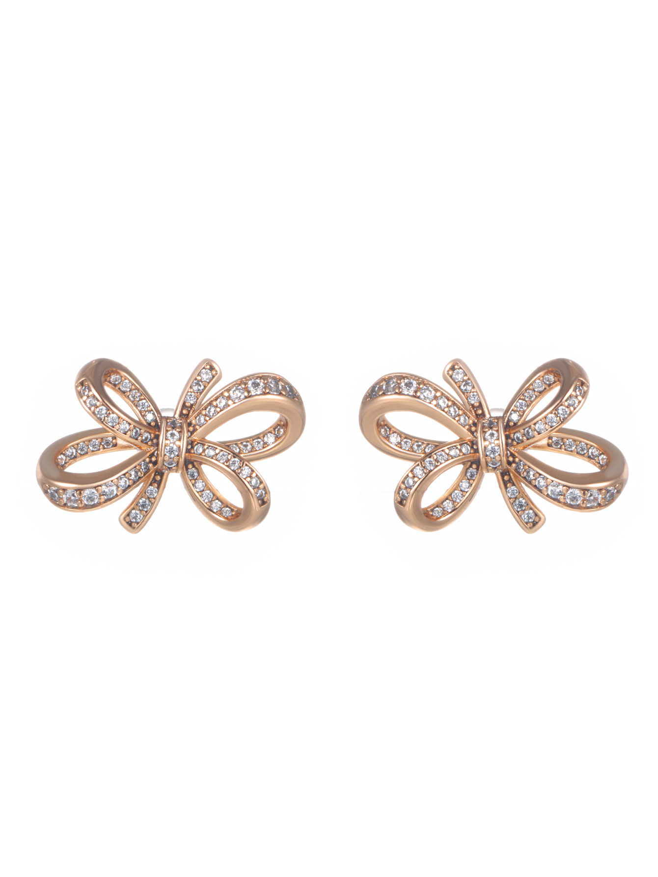 Joyería Xuping arco de bronce de piedra arco pernos de orejas de lujo nicho ligero japonés y coreano aretes dulces mujeres