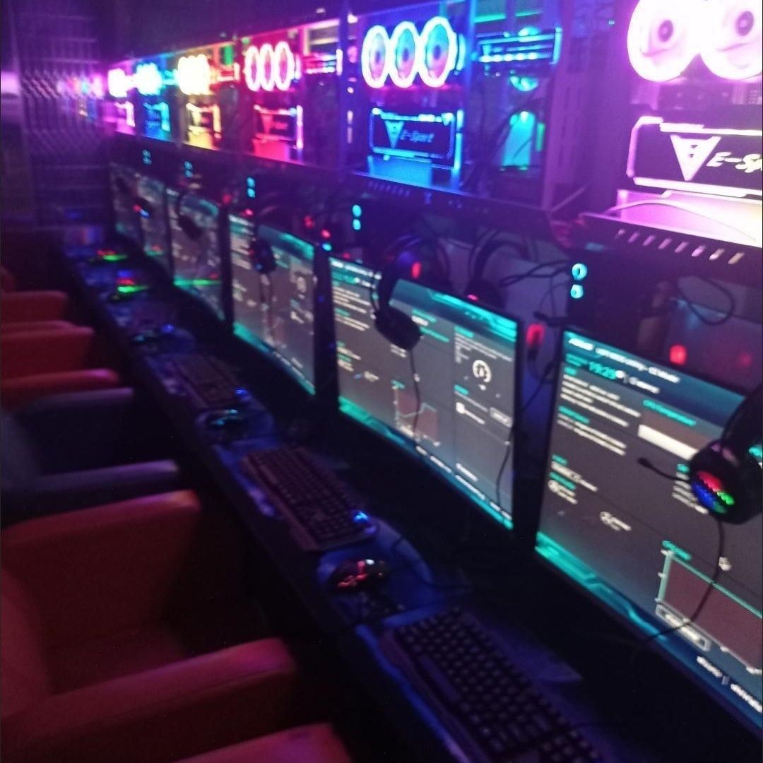 电竞酒店桌双层网吧桌网红机箱共享游戏主机桌水冷下层桌