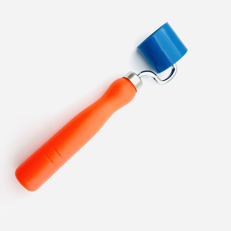 专业墙纸壁纸工具 蓝色塑料平面 接缝压轮 光面无纹理压辊