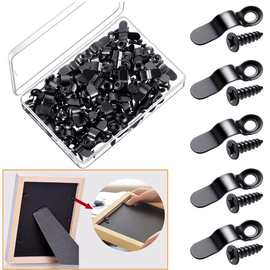 画框架转动按钮金属蝴蝶结形背衬夹紧固件配螺丝悬挂图片照片