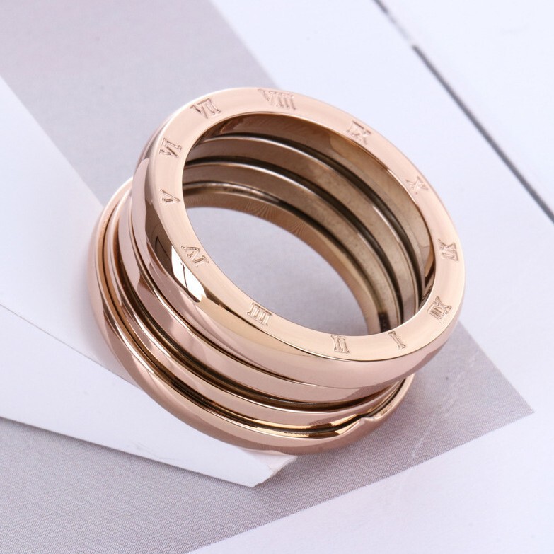 Factory Direct Sales Classic Design Spring Ring Fashionable Temperament Personality Men's and Women's Rings Do Not Fade Wholesale Versatile