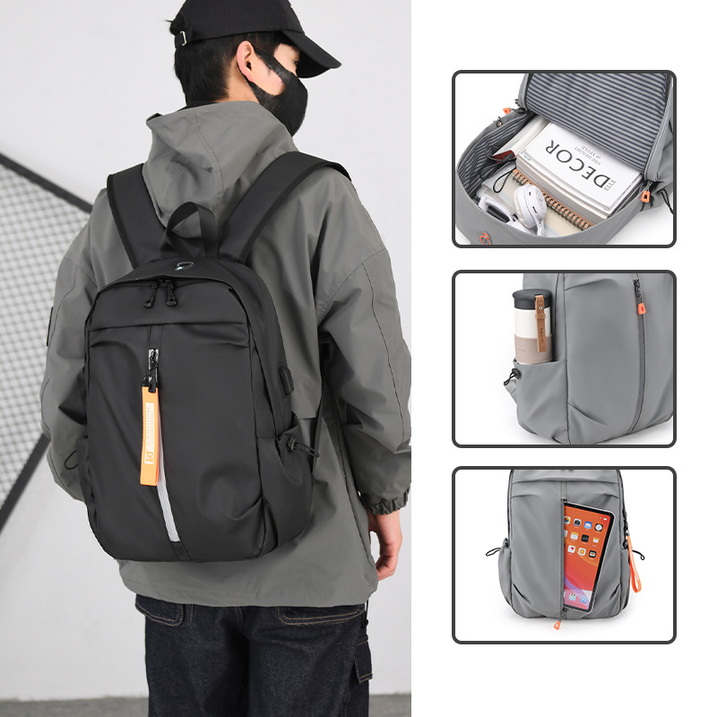 Mochila para hombres mochila de gran capacidad de ocio logotipo al aire libre bolsas de computadora de viaje bolsas escolares al por mayor transfronterizas