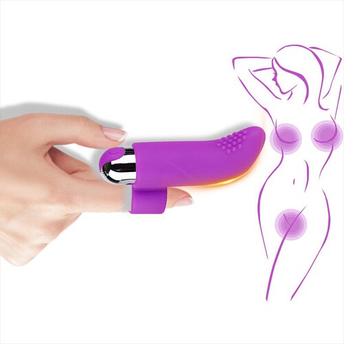 Silicone Rechargeable Bullet Finger Vibrator Vibrator Female Apparatus Masturbator Sex Toy Supplies Vibrator Delivery