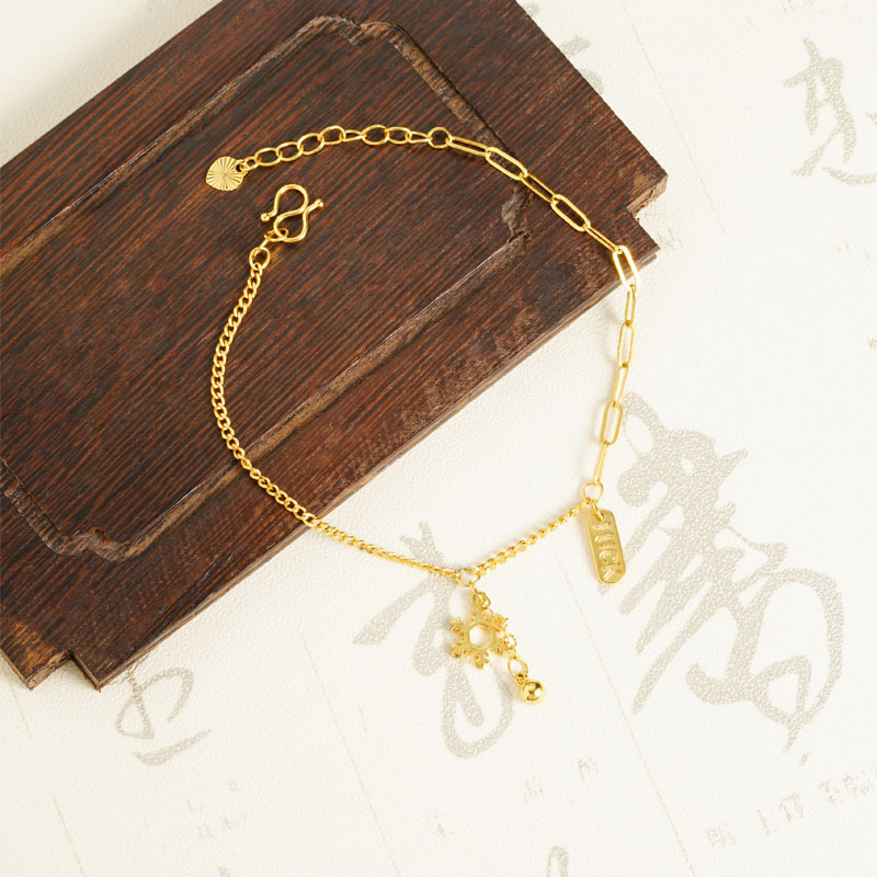 Pulsera de letras de copo de nieve s2655