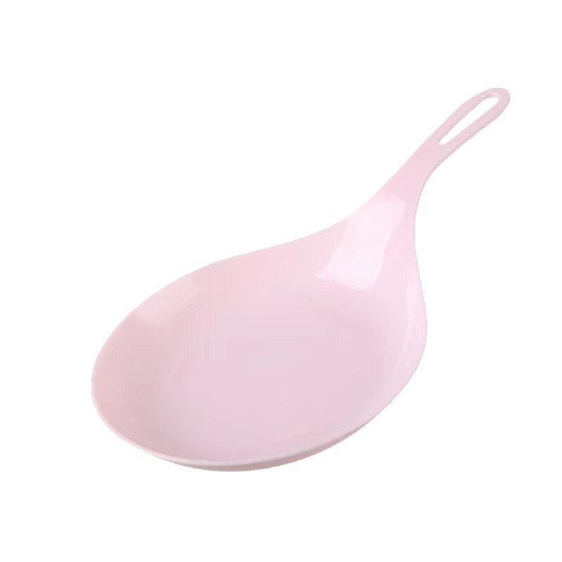 Boki, Corea del Sur, la misma cuchara grande, cubiertos blancos rojos en línea, platos de mano coreanos con mango, bandeja de receptores de mano