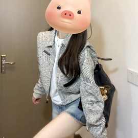 春秋外套女秋冬季新款小众设计感气质小个子短款夹克上衣早春