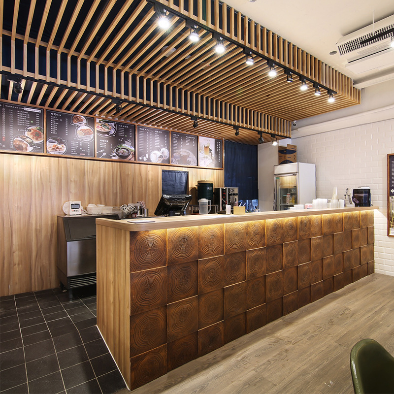 Fabricante de madera de anillo anual de pu personalizado Suministro directo de club KTV Tablero de pared decorativo Hotel B & B Tablero de fondo de madera de imitación transfronteriza