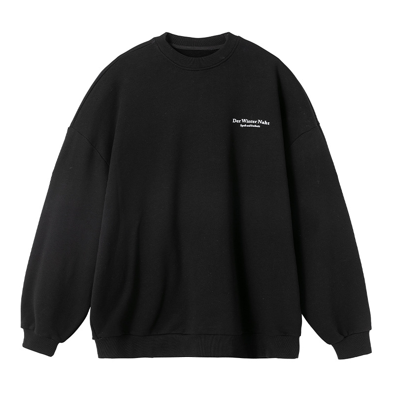 Men's Clothing Printed Heavy Round Neck Sweatshirt_voghion.com