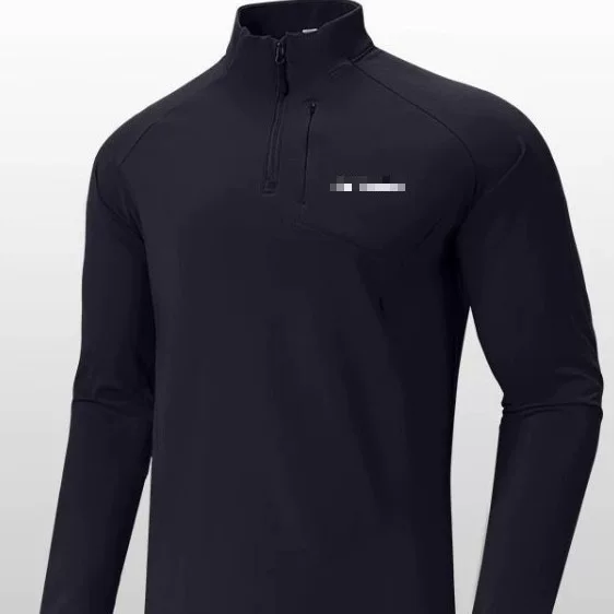 G Brand Sports Long-Sleeve T-Shirt with Fleece, New Autumn and Winter Style, Stand-Up Collar, Zipper, Outdoor Casual Cycling Sweatshirt Top