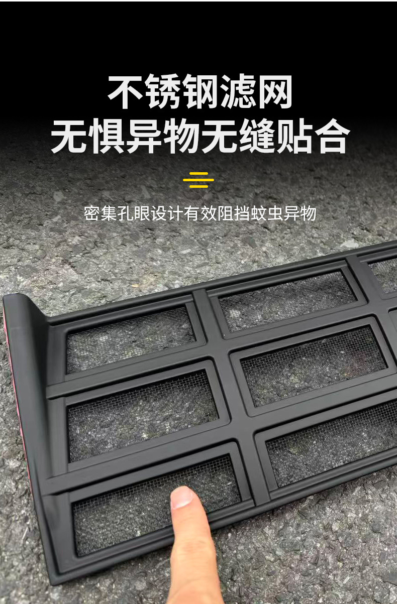 Suitable for 24 Dark Blue S05 Insect-Proof Net Protective Covers, Front Face, No Need to Disassemble the Front Bumper, Dust-Proof Mesh Appearance Modification Parts