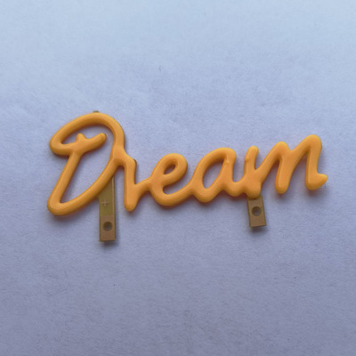 LED字母灯片 工艺品 复古装饰灯 Dream 黄光 3V 光源 工厂 供应|ru