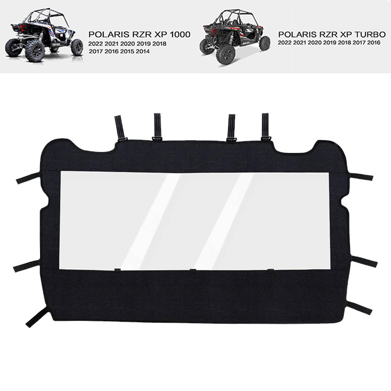 Utv Rear Windshield for Polaris Rzr 2014-2023 Xp 1000 and Turbo Utv Rear Windshield for Polaris Rzr 2014-2023 Xp 1000 and Turbo