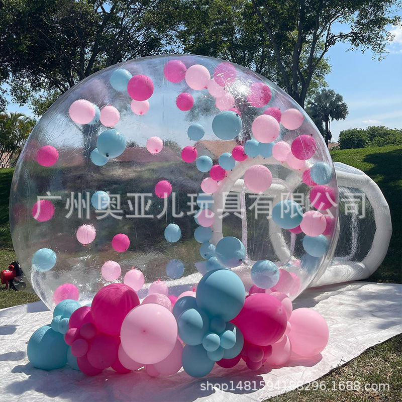 网红泡泡屋充气帐篷儿童生日派对球形透明气泡屋4m bubbleHouse