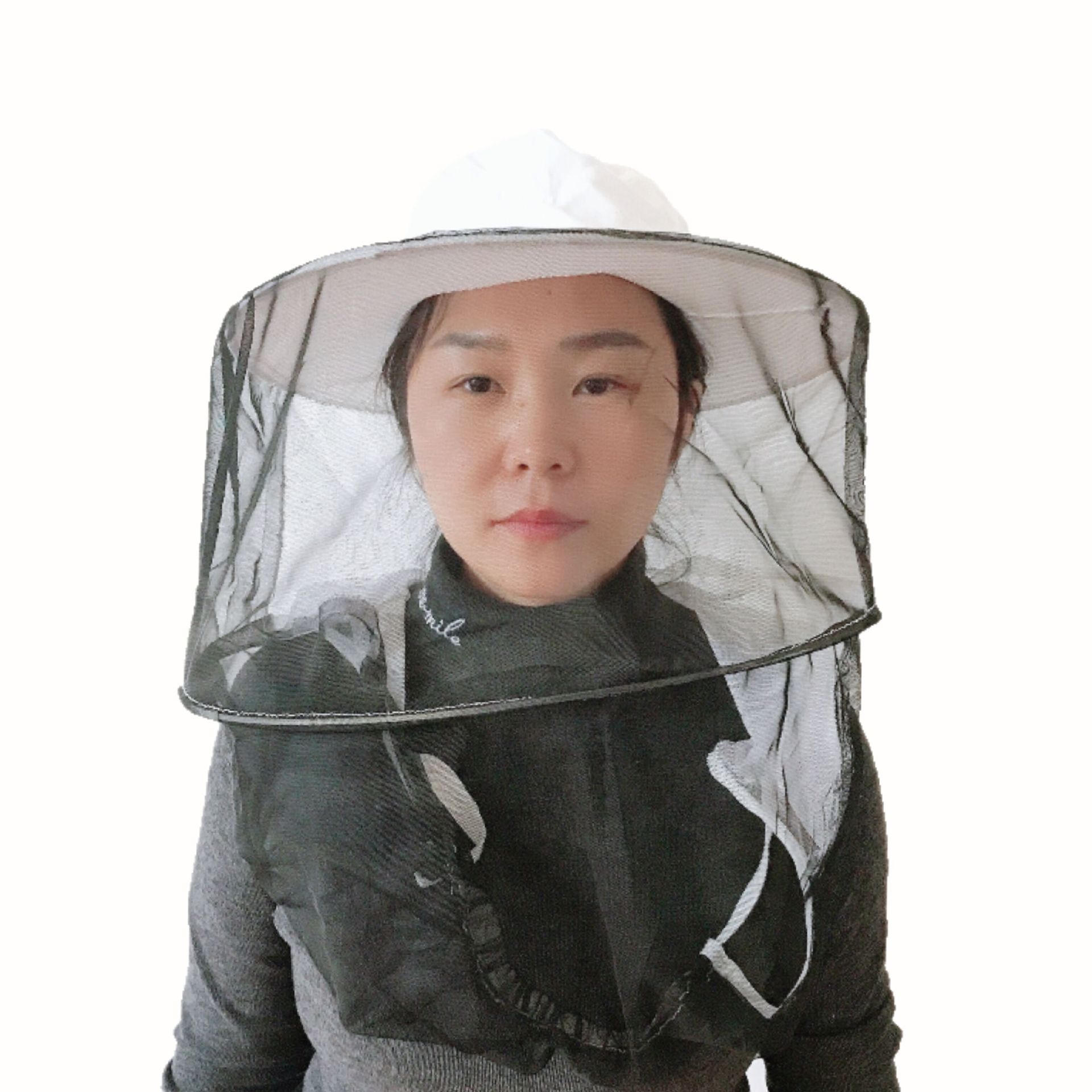 养蜂工具防护系列防蜂帽叉筋款防蜂帽双钢丝透气型加厚面网防蜂蛰