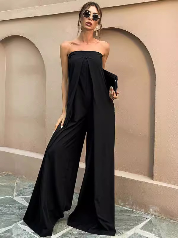 2025 primavera y verano de la nueva ropa de mujer Europa y América comercio exterior Amazon nuevos monjes de cuello delgado pantalones largos de manga larga