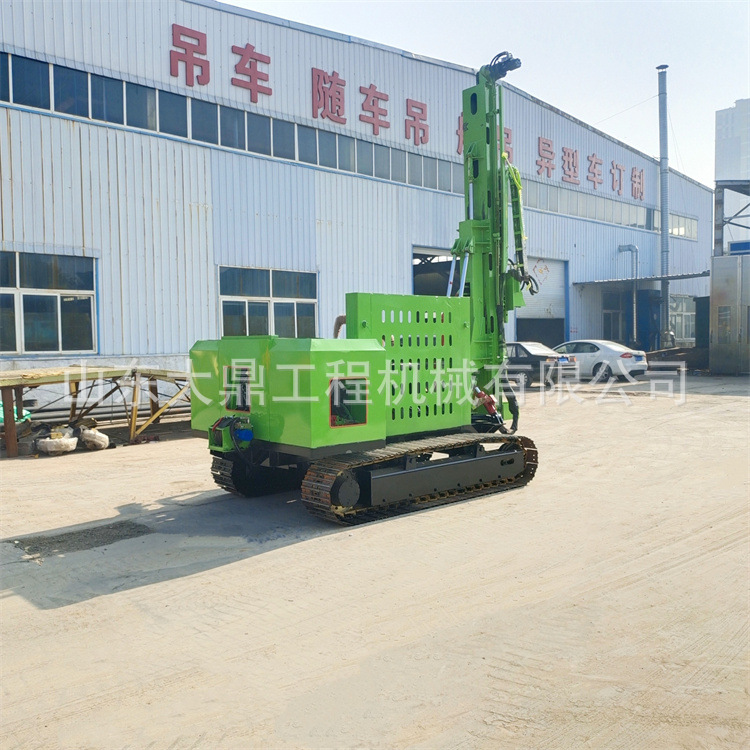 二手、全新沙漠光伏打桩机 太阳能发电螺旋地桩打孔机 履带行走