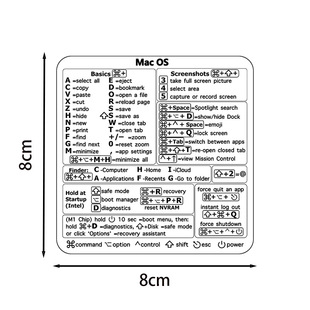 Cross-border hot sale Windows/word shortcut key laptop office software MACBOOK waterproof stickers