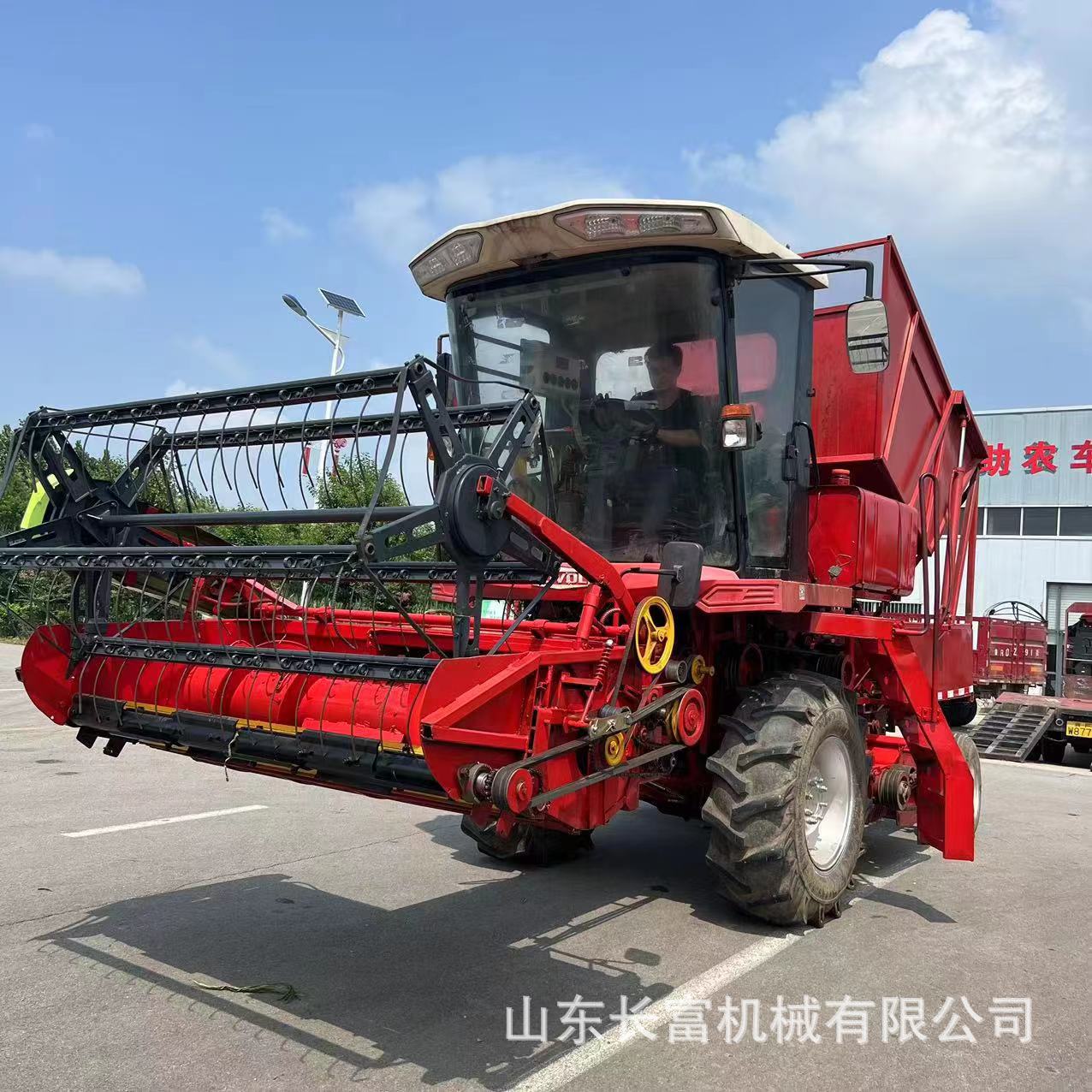 小麦玉米联合收割机 全新青储机 多功能农用收割机大型秸秆青贮机-阿里巴巴