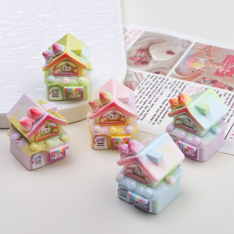 漫画 diy 樹脂アクセサリージュエリー二層ハウスクリーム接着剤ヘアピン携帯電話ケース靴バックルキーホルダーペンダント|undefined