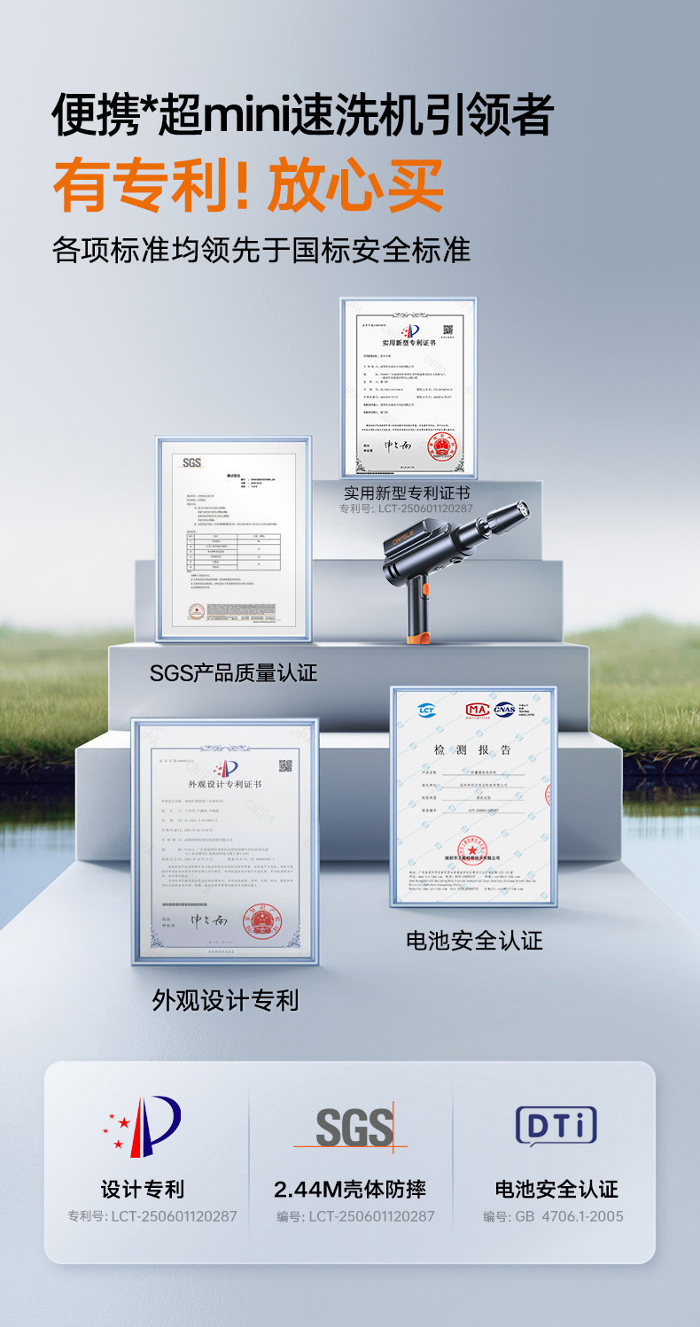 Car Wireless Washing Machine, High-Pressure Water Gun, Household Electric Lithium Battery Cleaning Machine, Powerful Pressure Washer