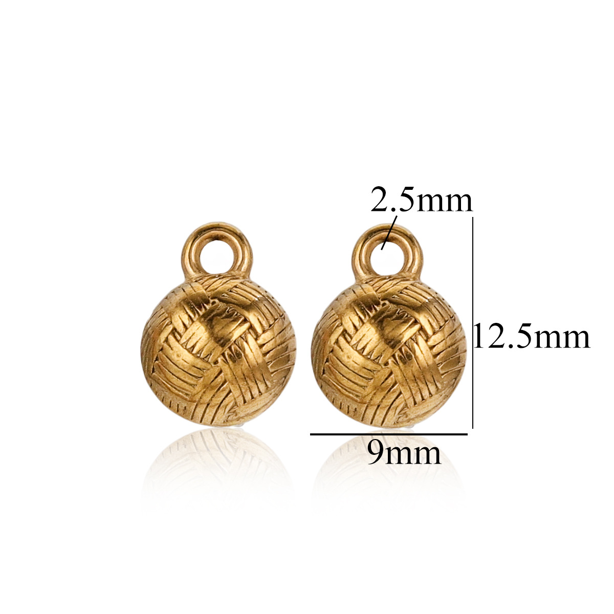 Colgante de acero inoxidable colgante de acero inoxidable colgante de acero de titanio 18K oro de color accesorios collar joyería DIY pequeño colgante al por mayor