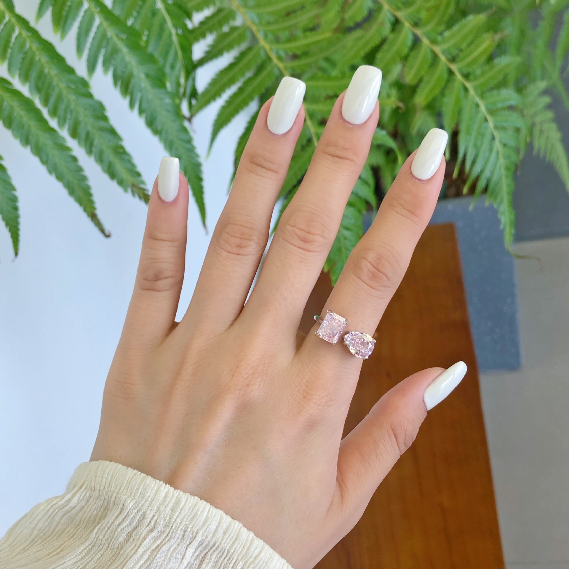 7g Weight Zircon Inlay Material Rings Classification 6, 8, 9 Ring Size 1 Piece Quantity Holiday, Daily Occasion 925 Sterling Silver Material U Shape, Water Droplets, Heart Shape Pattern Women's Gender Inlay Design IG Style, Shiny Style 925 Sterling Silver Zircon U Shape Water Droplets Heart Shape Rings 6