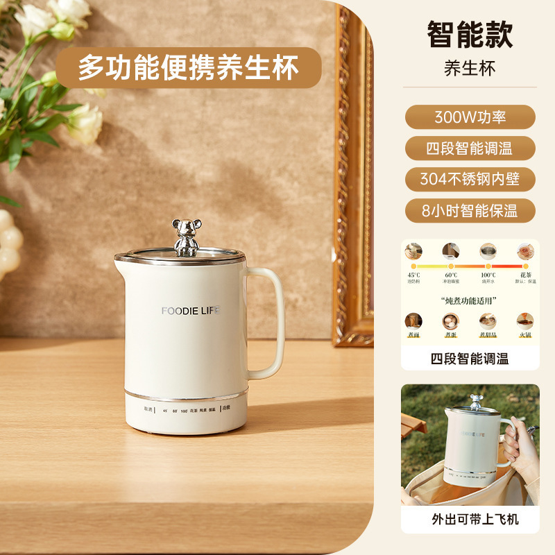 多功能养生电热杯办公室小型电加热炖煮迷你便携式牛奶电煮杯|undefined