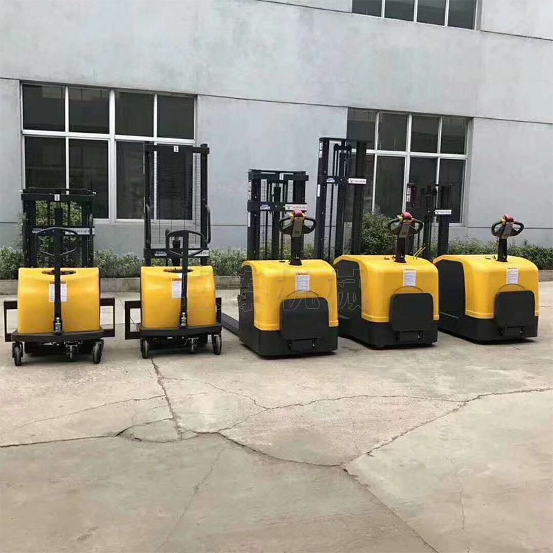 半电动堆高车全半自动液压电动叉车液压堆高车半自动堆高机升高车