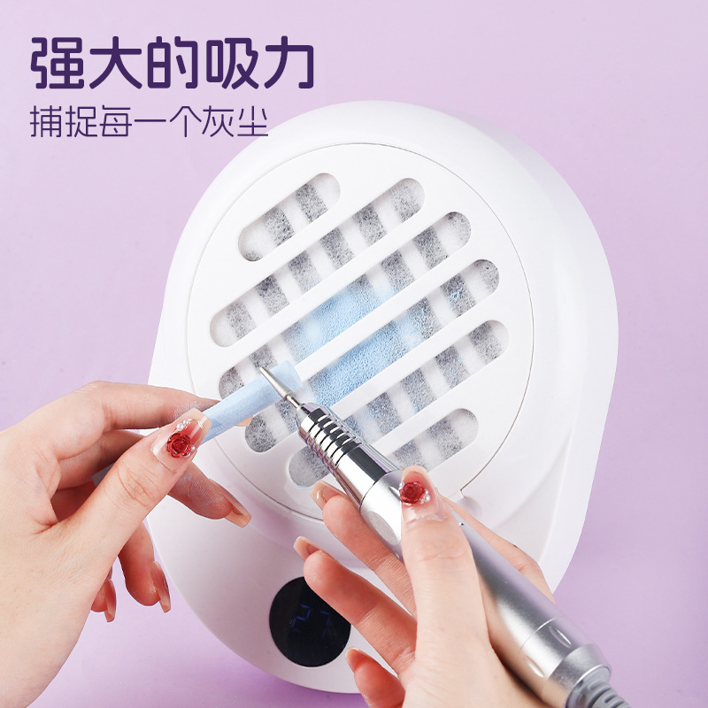 Vacuum Cleaner de uñas almacenamiento eléctrico inalámbrico Vacuum Cleaner de uñas portátil silencioso de alta potencia Vacuum Cleaner de uñas sin escobillas