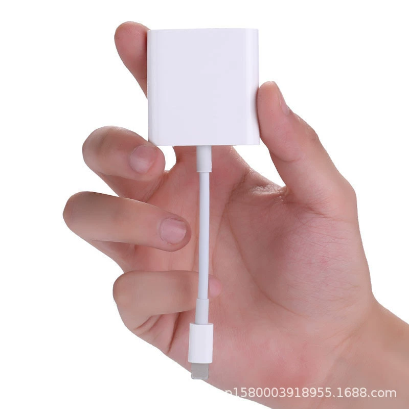 Подходит к мобильному телефону Apple двух-в-одном OTG ротор светодиодный+usb3.0 роторная проводка поддержка PD зарядки