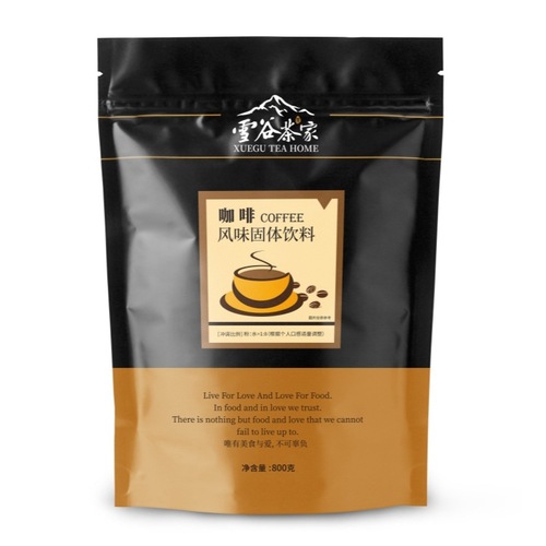 800g Instant Coffee Powder Commercial Bagged Instant Coffee for Brewing Specialty Flavor Latte Coffee Powder for Coffee Machines