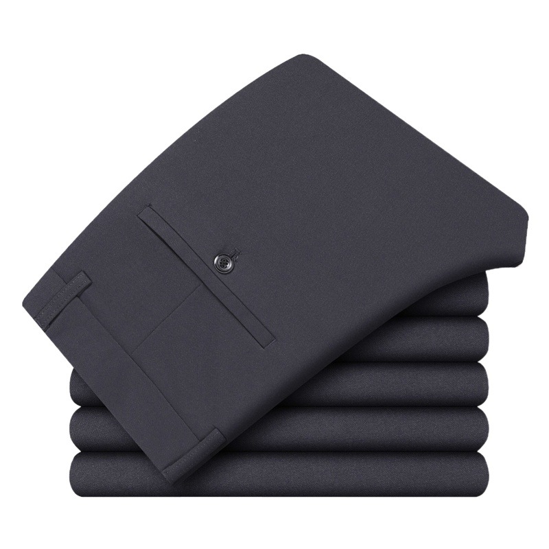 Otoño e invierno pantalones casuales gruesos para hombres de mediana edad pantalones sueltos pantalones de papá elásticos pantalones de mediana edad y ancianos pantalones de hombre de seda de hielo pantalones de hombre