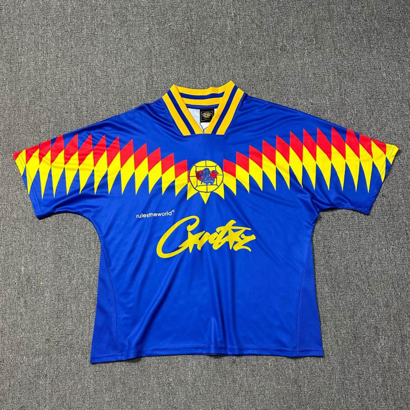 国境を越えた貿易アマゾンチームユニフォームカジュアルVネックTシャツCorteiz Alcatrazバスケットボールユニフォームレタープリントストリート|undefined